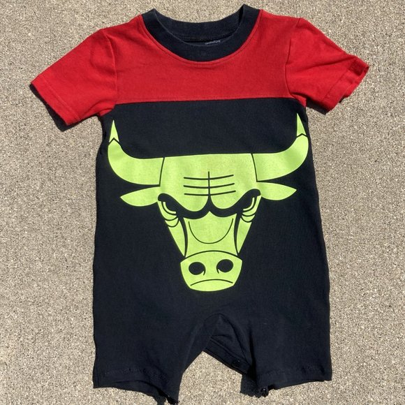 Chicago Bulls Basketball handmade t shirt toddler romper shorts 18 months - Picture 3 of 10